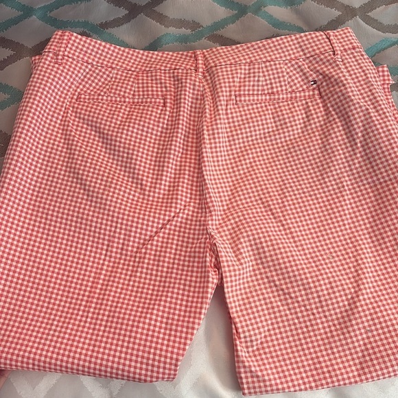 TOMMY  HILFIGER. ORANGE  Gingham Pants - Picture 6 of 6